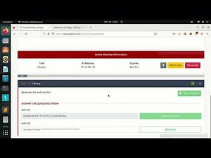 Tryhackme Library boot2root machine walkthrough