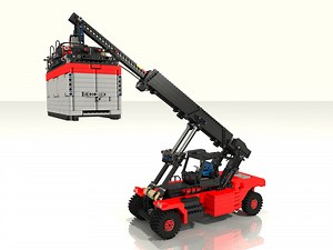 LEGO MOC-7997 Linde Container Reach Stacker (Technic 2017)