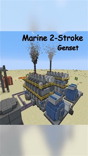 9000 kW Marine 2-Stroke Genset Showcase