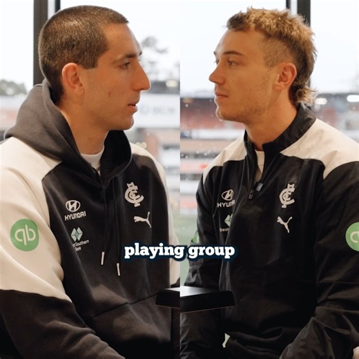 "We’ve got to be all in." An open and honest conversation with our captain and co-vice captain, Patrick Cripps and Jacob Weitering. Full version to come at 7pm tonight. | Carlton Football Club