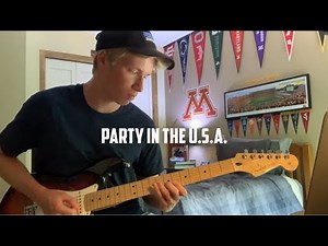 Party In The U.S.A. By Miley Cyrus Electric Guitar Tutorial + Walkthrough