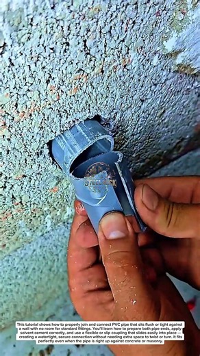 How To Connect PVC Pipe Flush Against Wall – Perfect Fit Trick