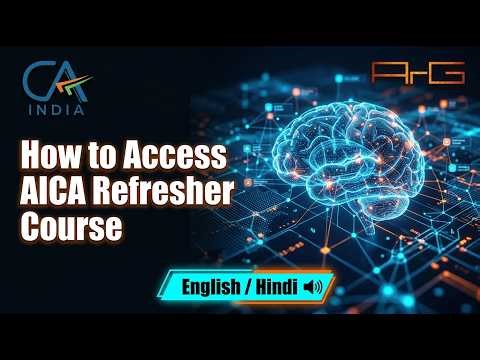 How to Access ICAI AICA Refresher Courses on AI (English)