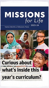 How is your church planning to live on mission this year? It starts with missions discipleship! Our Missions for Life 2023-24 curriculum (available as print or digital versions) offers 12 months of missions plans for adult small groups, family groups and individuals. Missions for Life includes month-by-month Bible studies, prayer articles, missions action ideas, event calendars and more (available in English or Spanish). Order your copy of Missions for Life here: https://bit.ly/MFL2324 (Some pho