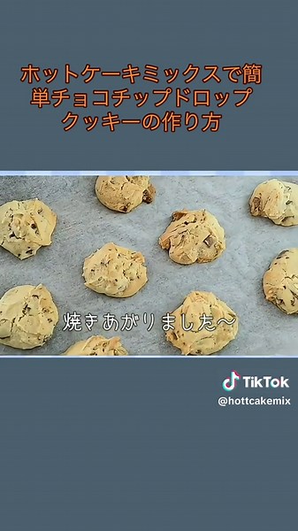 ホットケーキミックスで作る簡単チョコチップクッキー