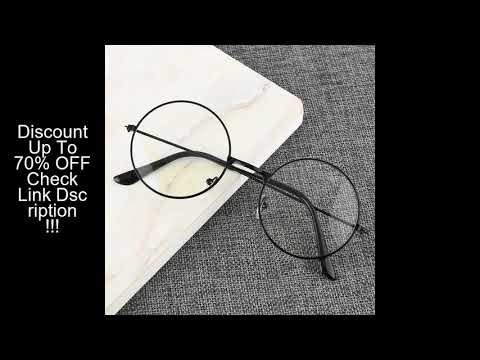 Men And Women Retro Round Blue Light Computer Mirror Reading Playing Games Eye Protection Decorative