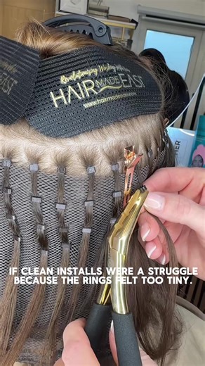 Our new 6mm micro rings are here to make installs cleaner, quicker, and more comfortable, especially for higher density hair. Less fiddling. Better control. Strong, reliable results every time. ✨ Now live on the site. 🔗 #HairMadeEasi #MicroRings #6mmRings #HairExtensionTools #ProHairTools