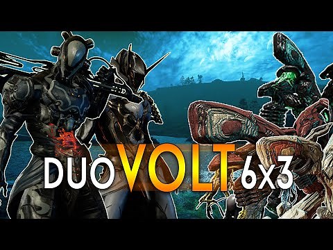 [WARFRAME] Duo 6x3 Eidolon Hunt | Builds & TIPS | 2 Volts vs 18 Eidolons