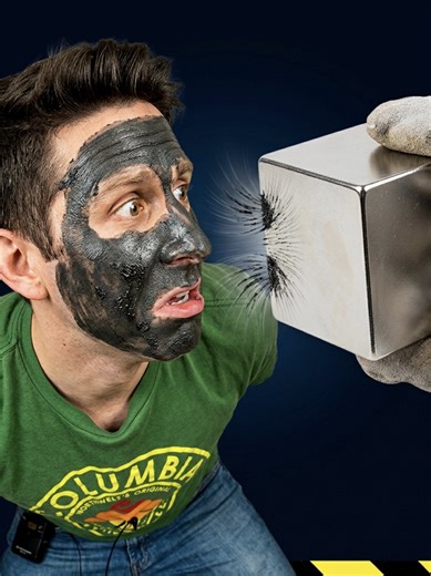 Magnetic face mask vs. neodymium magnet