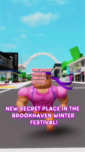 New Secret Place In The Brookhaven Winter Festival 🏡 #roblox #brookhaven