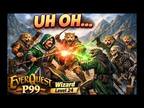 This Perfect Camp Might Be a Huge Mistake… | EverQuest P99 Lvl 24 Wizard Necro Duo SB Mountains