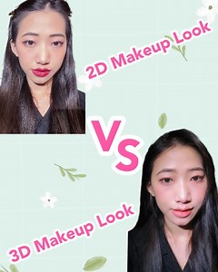 939K views · 50K reactions | 2D Vs 3D Makeup Look 卵亂 | May Zin Lin Htet-Beauty Vlogs | Facebook