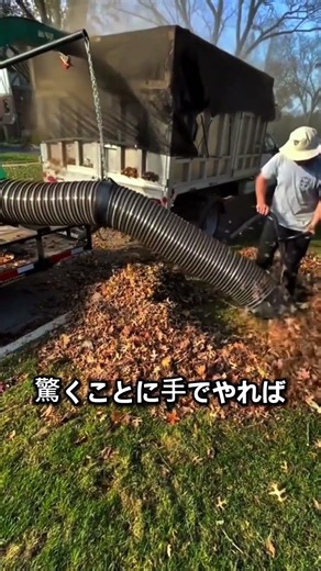 落ち葉を吸い尽くす快感