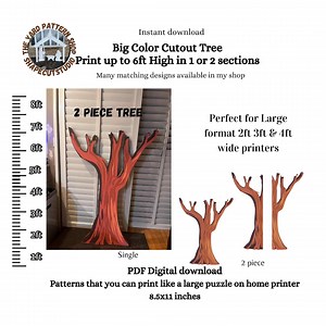 Colored Balloon Tree Trunk Cut Out 3ft 4ft 5ft 6ft PDF Template ,printable Trace and Cut, Baby Shower Template, Stencils. Decorations - Etsy