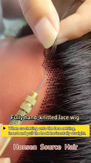 Detailed Hand-Tied & Ventilation Craft of Human Hair Wigs