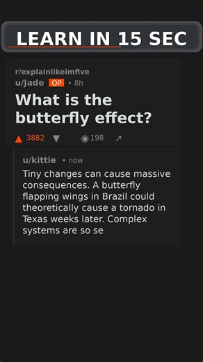 What is the butterfly effect? #chaostheory
