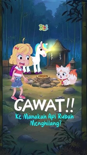 GAWAT! Ke manakah api rubah menghilang?! #dongeng #animasi #jepang