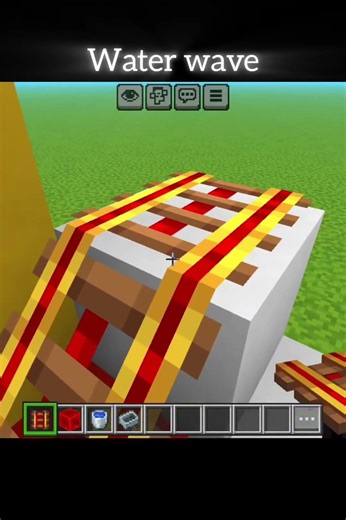 Water wave in Minecraft #minecraft #technoblade #gaming