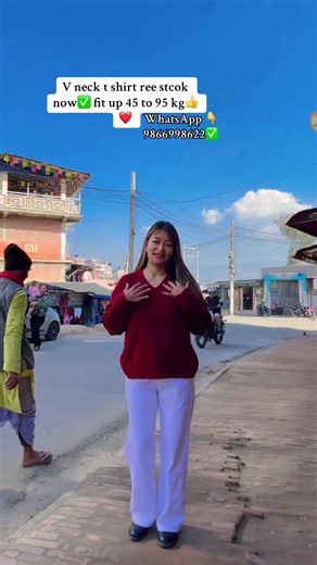 V Neck T-Shirt Stock Available for All Sizes