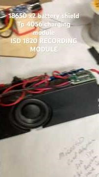 #audio #playback #module with #18650battery #isd1820 amplifier