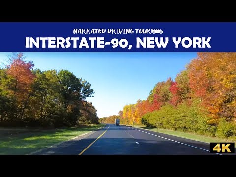 🍂 I-90 New York🚗🍁 4K Drive