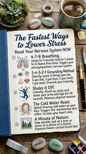 The Fastest Ways to Lower Stress 🧘‍♂️ #Shorts