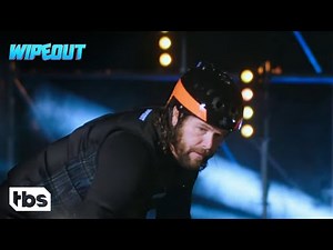 Wipeout: Leslie and John Take on the Wipeout Zone (Clip) | TBS