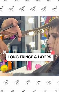 Online hairdressing | Here comes a beautiful cascade with layers flowing right from a pretty long fringe. The frontal locks are layered quite high, so the cut... | Instagram