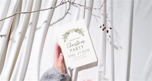 Christmas Party Invitation Template| Elegant Holiday Invite Canva | Garland Design| Editable Printable Digital Download - Etsy