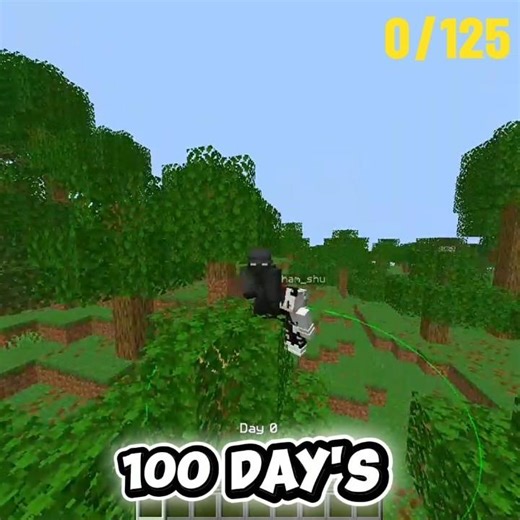 Minecraft 100 Days But I Must Complete ALL Advancements! (Part 1) 💀😨 #shorts #minecraft