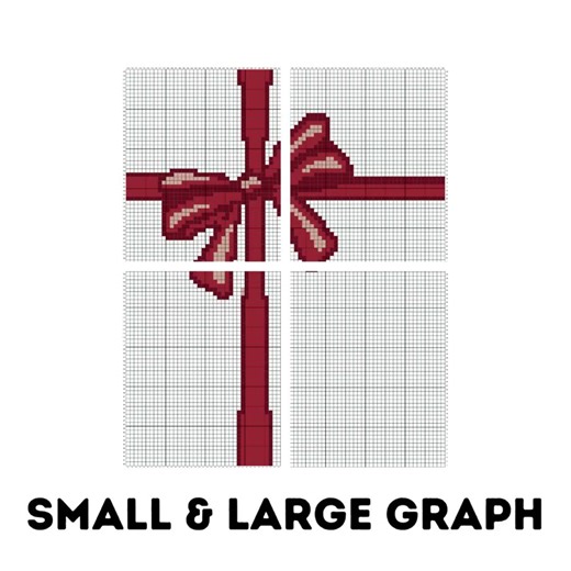 Christmas Bow C2C & Tapestry Crochet Pattern & Chart by Magic Yarn Pixels