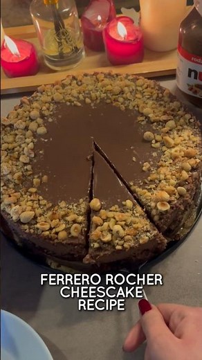 You NEED this FERRERO ROCHER CHEESECAKE! 🍰