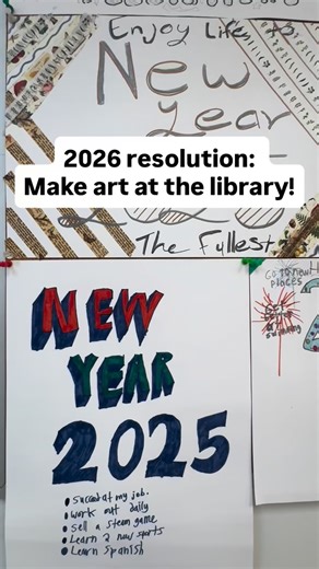 New Year’s resolution: make art at the library! 🖼️We have one more vision board workshop for teens, Wed. 1/14 at 4pm at the Rockville Memorial Library Teen Lounge, plus myriad other art-making opportunities at our branches on our list at mcpl.link/events! 🎨And if you’re an at-home creator, check out hundreds of arts & crafts video lessons on Creativebug, free with your MCPL card at mcpl.link/creativebug! #librarylove #libraryprograms #montgomerycountymd | Montgomery County Public Libraries