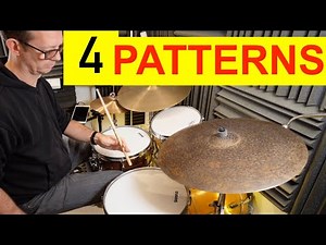My 4 favorite Jazz ride cymbal patterns (drum lesson)