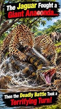 🐆🐍 The Jaguar Fought a Giant Anaconda… Then the Deadly Battle Took a Terrifying Turn! 😱🔥