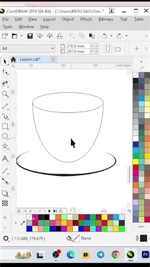 Coreldraw for beginner #trip #vector #lesson #practice #shorts lesson