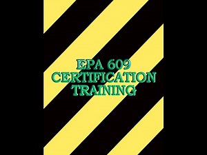EPA 609 tutorial