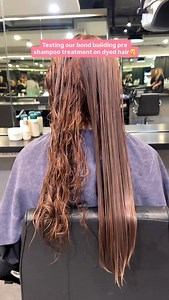 18K views | Testing our Bond Building Pre-Shampoo Treatment on double dyed hair溺懶 Use this with the rest of our Bond Repair Collection to maximize damage repair Clinically proven to repair hair damage by 82% by rebuilding broken bonds✨ | Coco & Eve | Facebook