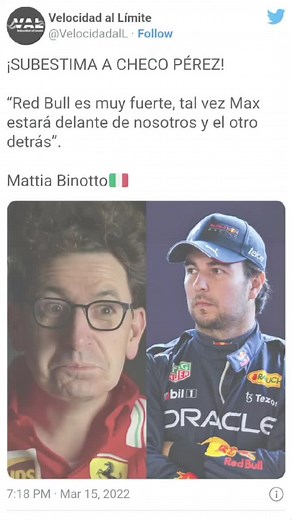 #fyp #tendencia #redbullracing #checoperez #formula1 #maxverstappen #ferrari