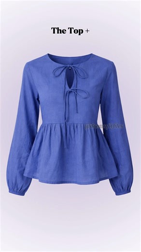 Blue Peplum Top + Light Wash Denim | Simple Spring Look