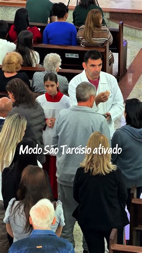 Modo São Tarcísio: Ativado! #coroinhas #saotarcisio