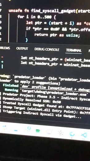 this usually means the CPU tried to execute a callback. And then the syscall jumped but it hit a stack misalignment, Control Flow Guard. Windows Kernel noticed the jump to the gadget, which didn't look right and it killed the process to protect itself.