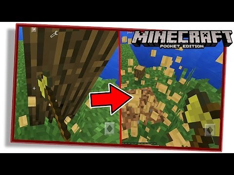QUEBRE ÁRVORES RÁPIDO COM TREECAPITATOR MOD NO MINECRAFT PE 1.0! (MCPE / Pocket Edition)