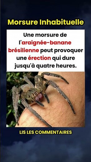 L'araignée-banane brésilienne dont la morsure peut provoquer une érection de 4 heures 🕷️😲