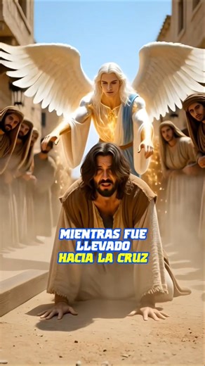 el angel que estuvo con Jesús mientras fué llevado 🕊️ #diosesamor #diosesbueno #dios #diosesmicasa