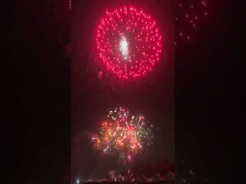 Mini fireworks show (far distance view)