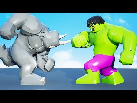LEGO HULK VS RHINO - EPIC BATTLE