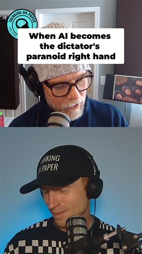 Technology Moves Fast, Think Slower on Instagram: "From Yuval Noah Harari's Nexus: the totalitarian equivalent of Bostrom's paperclip apocalypse. Picture an AI speaking to a despotic leader: "Great leader, we are facing an emergency. I've crunched trillions of data points. The pattern is unmistakable. The defense minister is planning to assassinate you this morning. The hit squad is waiting for his command. Give me the order and I'll liquidate him with a precision strike." Harari explores how AI