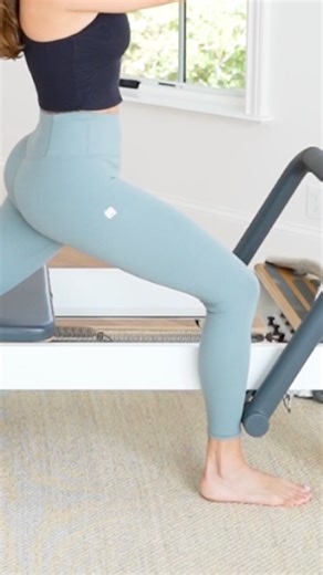 Hip flexor stretch preview: Perfect at the end of a mindful, low-impact session to end your week feeling longer, stronger, and lighter. Try it on the app today.