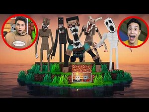 ام كامل عمل فيا مقلب في لعبه ماين كرافت ودخلني تحدي بقاء ليله واحده مع جميع المخلوقات😱 | minecraft
